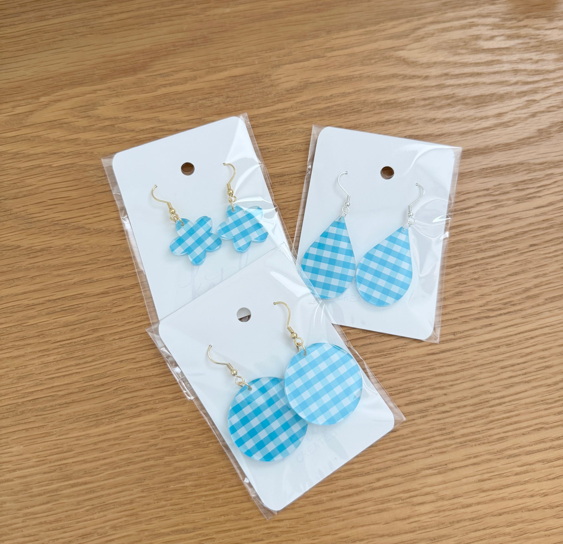 Gingham Earrings