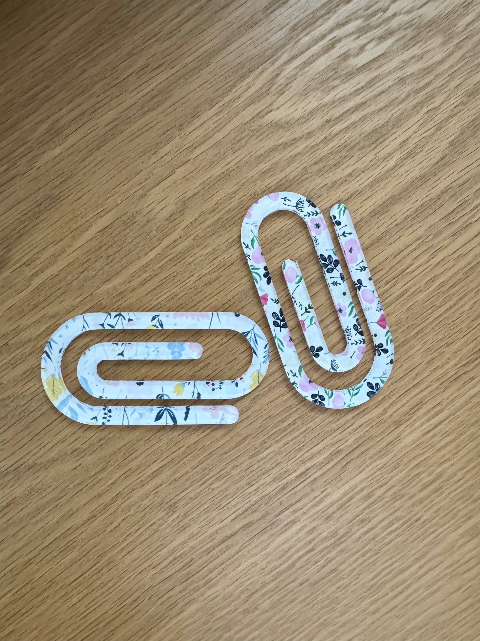 Large Floral Paperclip