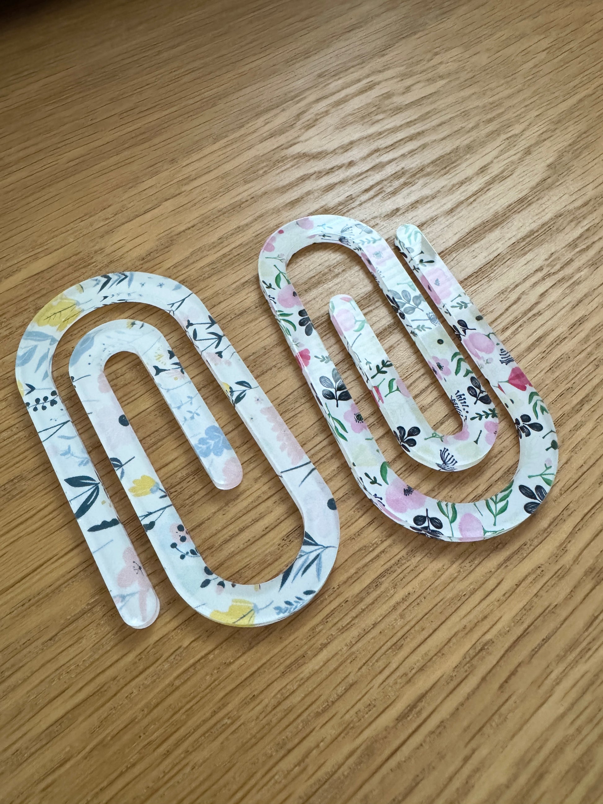 Large Floral Paperclip