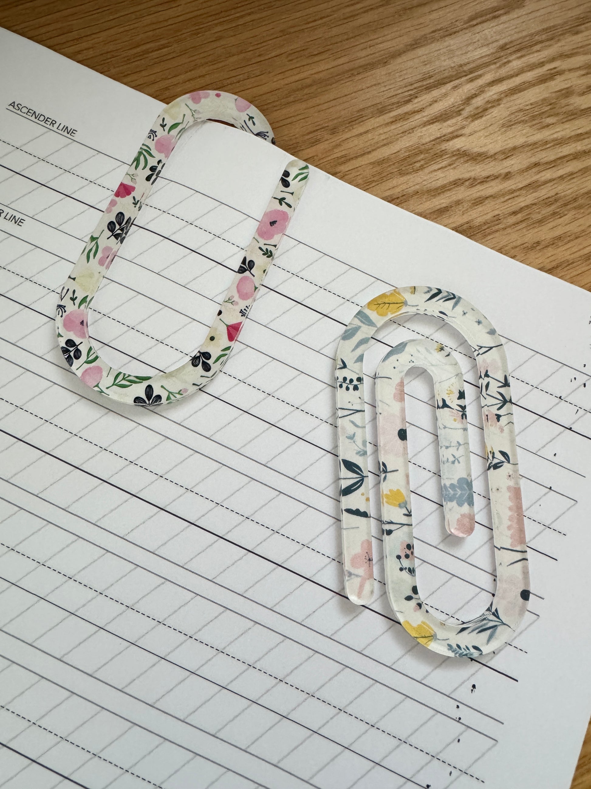 Large Floral Paperclip