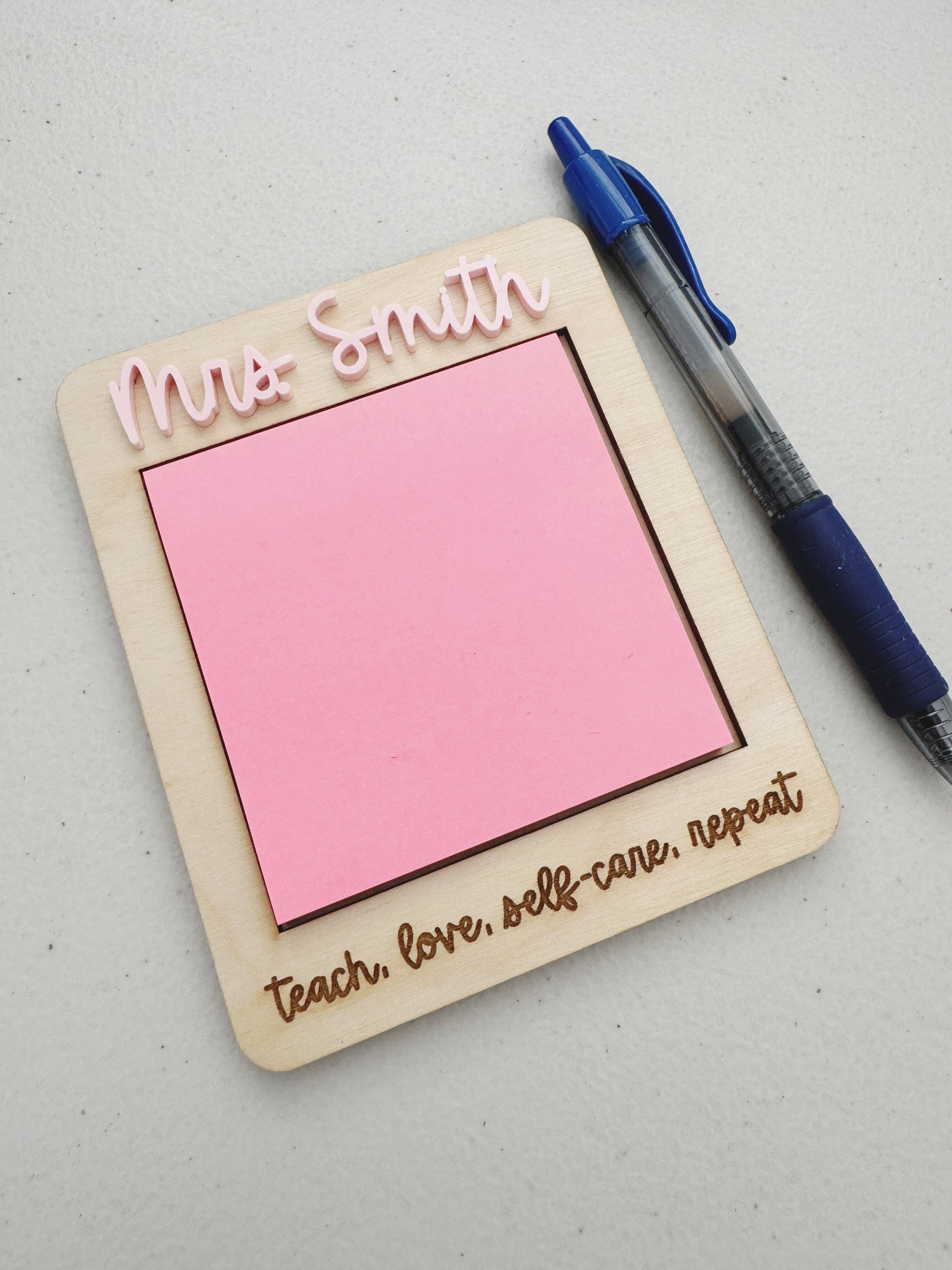Sticky Note Holder - Teacher/Educator Edition
